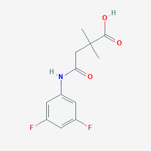 molecular formula C12H13F2NO3 B1425407 3-[(3,5-Difluorophenyl)carbamoyl]-2,2-dimethylpropanoic acid CAS No. 1485705-79-0