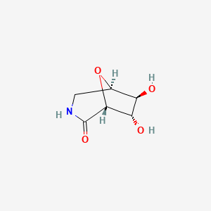 (1R,5R,6S,7S)-6,7-dihydroxy-8-oxa-3-azabicyclo[3.2.1]octan-2-one