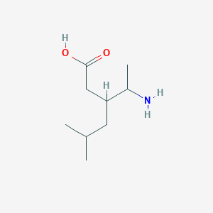 Hexanoic acid, 3-(1-aminoethyl)-5-methyl-