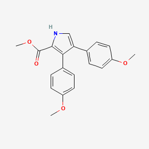 1H-Pyrrole-2-carboxylic acid, 3,4-bis(4-methoxyphenyl)-, methyl ester