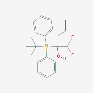 4-Penten-2-ol, 2-[(1,1-dimethylethyl)diphenylsilyl]-1,1-difluoro-