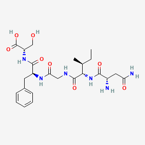 L-Asparaginyl-L-isoleucylglycyl-L-phenylalanyl-L-serine