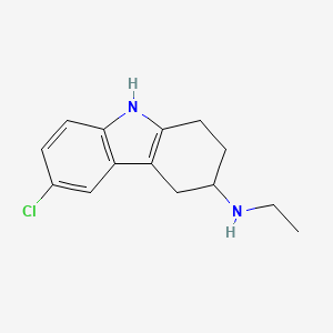 molecular formula C14H17ClN2 B1425415 6-氯-N-乙基-2,3,4,9-四氢-1H-咔唑-3-胺 CAS No. 1432679-41-8