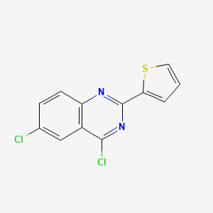 molecular formula C12H6Cl2N2S B14254151 4,6-Dichloro-2-(thiophen-2-yl)quinazoline CAS No. 167995-00-8