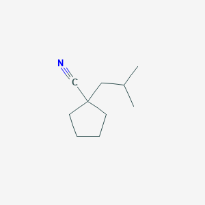 B1425417 1-(2-Methylpropyl)cyclopentane-1-carbonitrile CAS No. 1384583-59-8