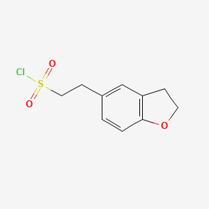 B1425418 2-(2,3-Dihydro-1-benzofuran-5-yl)ethane-1-sulfonyl chloride CAS No. 1523391-72-1