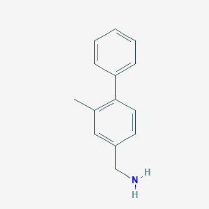 molecular formula C14H15N B1425420 (3-甲基-4-苯基苯基)甲胺 CAS No. 880157-49-3