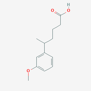 molecular formula C13H18O3 B1425429 5-(3-Methoxyphenyl)hexanoic acid CAS No. 121725-67-5