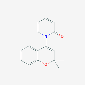 2(1H)-Pyridinone, 1-(2,2-dimethyl-2H-1-benzopyran-4-yl)-