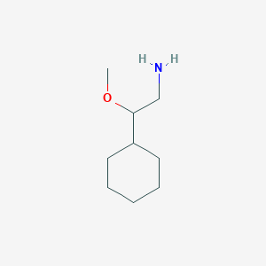 molecular formula C9H19NO B1425442 2-环己基-2-甲氧基乙胺 CAS No. 1493314-87-6