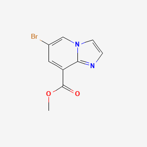 B1425446 Methyl 6-bromoimidazo[1,2-a]pyridine-8-carboxylate CAS No. 908581-18-0