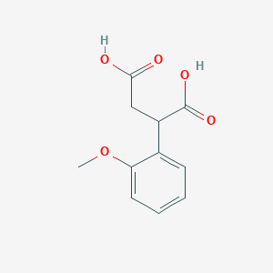 molecular formula C11H12O5 B1425449 3-(2-甲氧基苯基)琥珀酸 CAS No. 91144-07-9