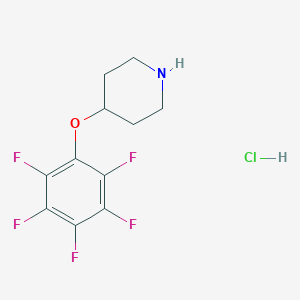B142545 4-(Pentafluorophenoxy)piperidine hydrochloride CAS No. 125884-94-8
