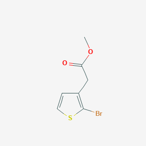 molecular formula C7H7BrO2S B1425450 Methyl 2-(2-bromothiophen-3-yl)acetate CAS No. 683251-61-8