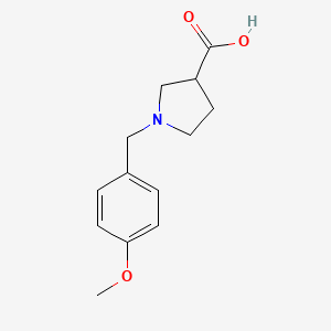 B1425457 1-(4-Methoxybenzyl)pyrrolidine-3-carboxylic acid CAS No. 1086375-34-9