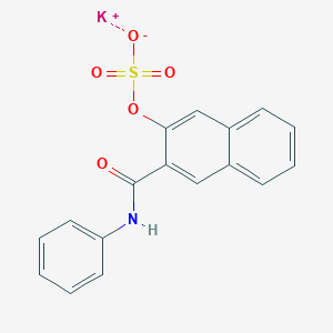 B1425460 Potassium 3-(phenylcarbamoyl)naphthalen-2-yl sulfate CAS No. 1733-83-1