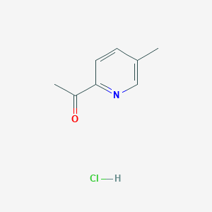 molecular formula C8H10ClNO B1425461 1-(5-甲基-2-吡啶基)乙酮盐酸盐 CAS No. 1255717-48-6