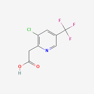 B1425464 2-(3-Chloro-5-(trifluoromethyl)pyridin-2-yl)acetic acid CAS No. 1000522-34-8