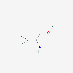 molecular formula C6H13NO B1425465 1-环丙基-2-甲氧基乙胺 CAS No. 1095431-22-3