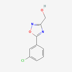 molecular formula C9H7ClN2O2 B1425470 [5-(3-氯苯基)-1,2,4-噁二唑-3-基]甲醇 CAS No. 660417-36-7
