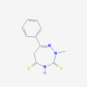 2-Methyl-7-phenyl-2H-1,2,4-triazepine-3,5(4H,6H)-dithione