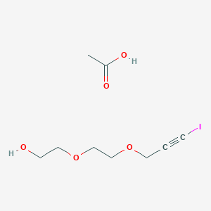 Acetic acid;2-[2-(3-iodoprop-2-ynoxy)ethoxy]ethanol