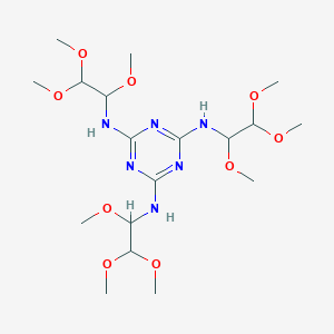 N~2~,N~4~,N~6~-Tris(1,2,2-trimethoxyethyl)-1,3,5-triazine-2,4,6-triamine