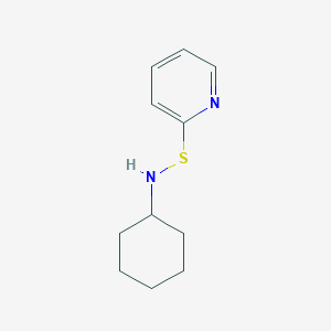 N-[(Pyridin-2-yl)sulfanyl]cyclohexanamine