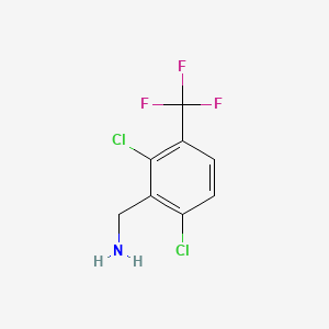 molecular formula C8H6Cl2F3N B1425478 2,6-二氯-3-(三氟甲基)苄胺 CAS No. 1092461-13-6