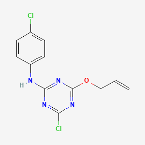 4-Chloro-N-(4-chlorophenyl)-6-[(prop-2-en-1-yl)oxy]-1,3,5-triazin-2-amine