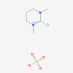 2-Chloro-1,3-dimethyl-3,4,5,6-tetrahydropyrimidin-1-ium perchlorate