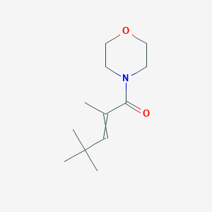 B14254851 2,4,4-Trimethyl-1-(morpholin-4-yl)pent-2-en-1-one CAS No. 288093-77-6