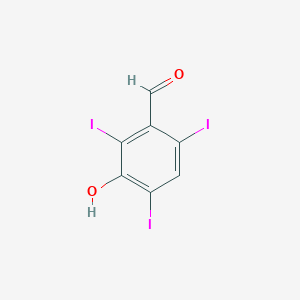 3-Hydroxy-2,4,6-triiodobenzaldehyde