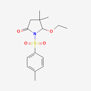 5-Ethoxy-4,4-dimethyl-1-(4-methylbenzene-1-sulfonyl)pyrrolidin-2-one