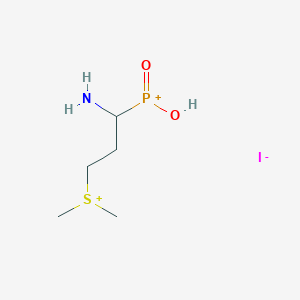 (1-amino-3-dimethylsulfoniopropyl)-hydroxy-oxophosphanium;iodide