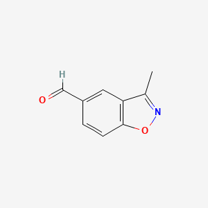 B1425493 3-Methylbenzo[d]isoxazole-5-carbaldehyde CAS No. 648448-98-0