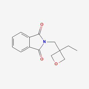 molecular formula C14H15NO3 B14254946 2-[(3-Ethyloxetan-3-yl)methyl]-1H-isoindole-1,3(2H)-dione CAS No. 374897-77-5