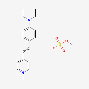 4-{2-[4-(Diethylamino)phenyl]ethenyl}-1-methylpyridin-1-ium methyl sulfate