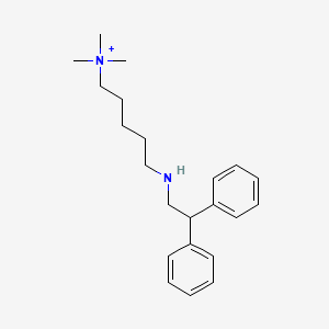 5-[(2,2-Diphenylethyl)amino]-N,N,N-trimethylpentan-1-aminium