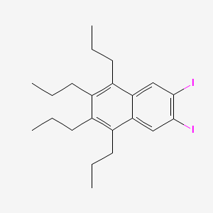 Naphthalene, 6,7-diiodo-1,2,3,4-tetrapropyl-