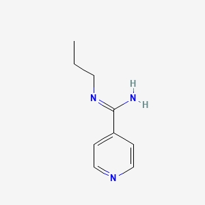 molecular formula C9H13N3 B14254986 N'-propylpyridine-4-carboximidamide CAS No. 497066-12-3