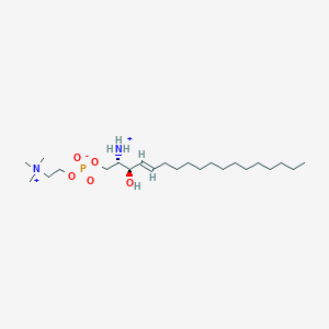 molecular formula C23H50N2O5P+ B014255 鞘氨醇磷酸胆碱 CAS No. 1670-26-4