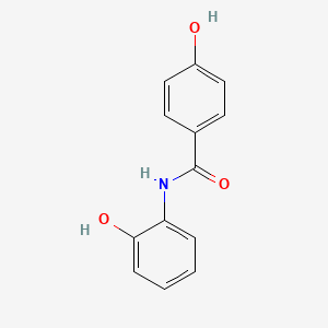 molecular formula C13H11NO3 B14255000 Benzamide, 4-hydroxy-N-(2-hydroxyphenyl)- CAS No. 174412-29-4