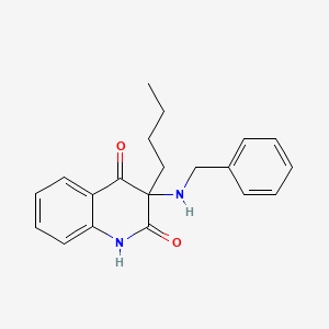 2,4(1H,3H)-Quinolinedione, 3-butyl-3-[(phenylmethyl)amino]-