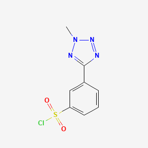 molecular formula C8H7ClN4O2S B1425502 3-(2-Methyl-2H-tetrazol-5-YL)-benzenesulfonyl chloride CAS No. 934414-90-1