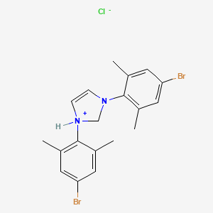 1,3-Bis(4-bromo-2,6-dimethylphenyl)-2,3-dihydro-1H-imidazol-1-ium chloride