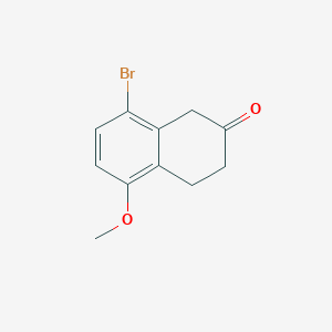 molecular formula C11H11BrO2 B1425503 5-Methoxyl-8-bromo-2-tetralone CAS No. 361432-52-2