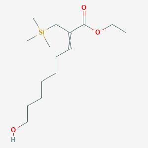 Ethyl 9-hydroxy-2-[(trimethylsilyl)methyl]non-2-enoate