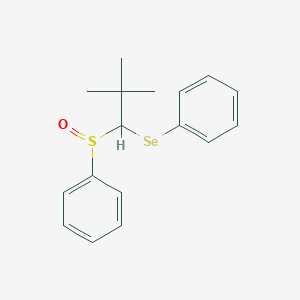 Benzene, [[2,2-dimethyl-1-(phenylseleno)propyl]sulfinyl]-