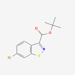 molecular formula C12H12BrNO2S B1425507 Tert-butyl 6-bromobenzo[D]isothiazole-3-carboxylate CAS No. 932702-07-3